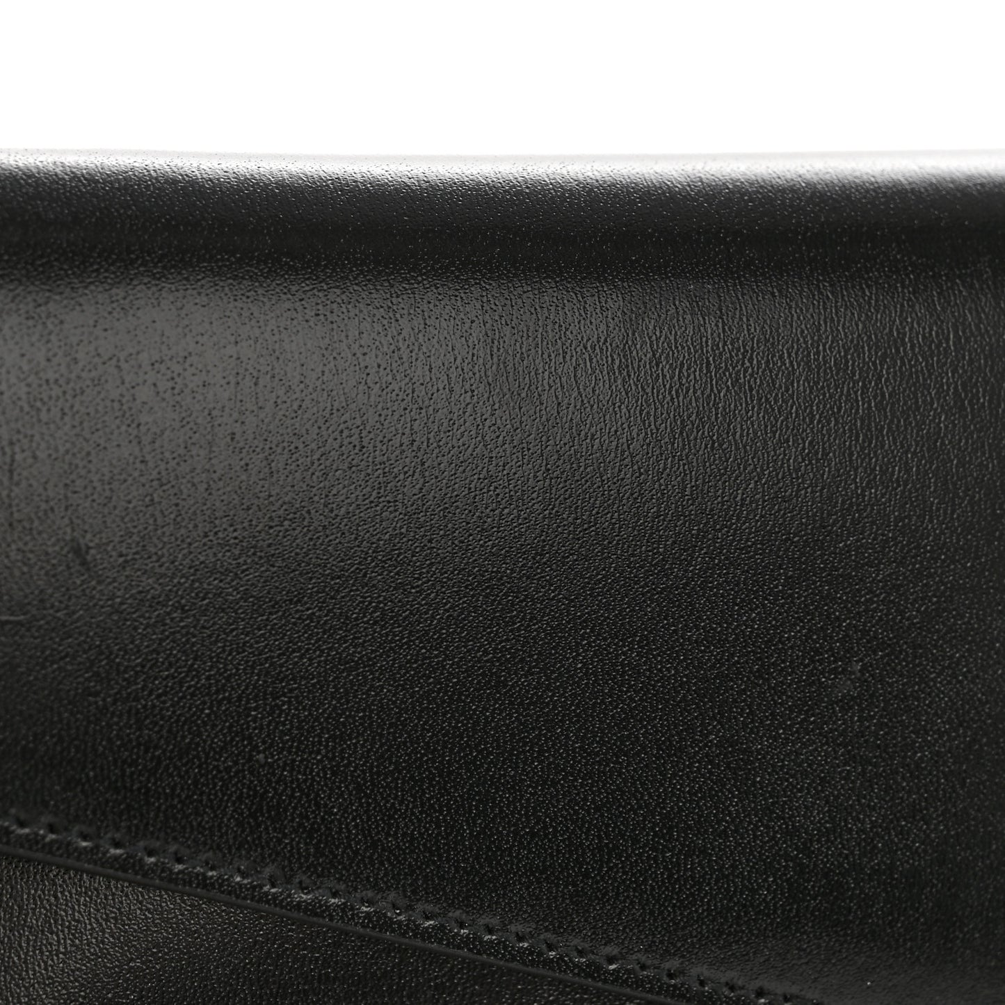Smooth Shiny Calfskin Monogram Uptown Pouch Black