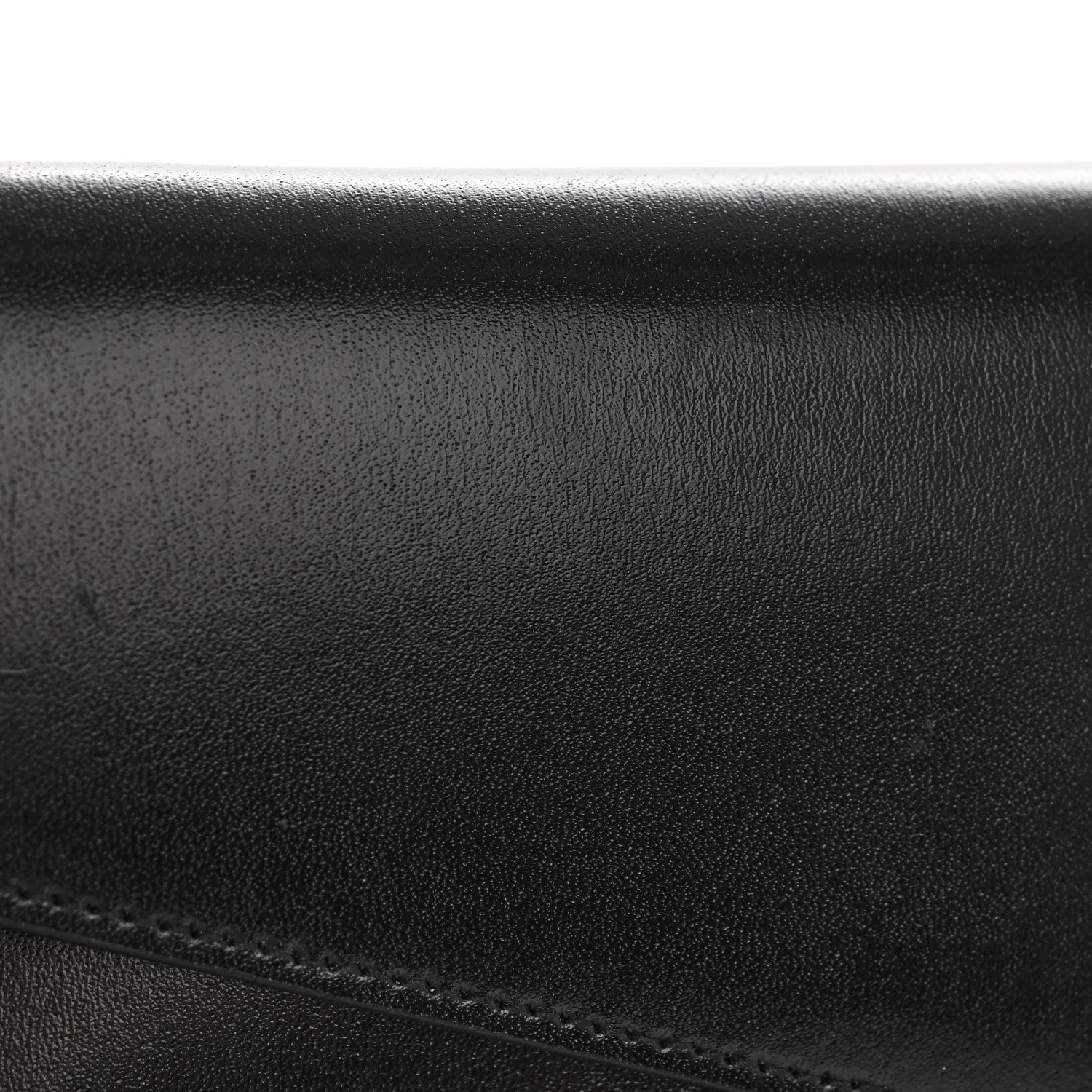 Saint Laurent Smooth Shiny Calfskin Monogram Uptown Pouch Black 11 of 12