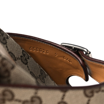 Gucci GG Monogram Lavaredo Eco Fabric Mens Slide Sandals With Straps 9 Beige Ebony Light Brown 8 of 11