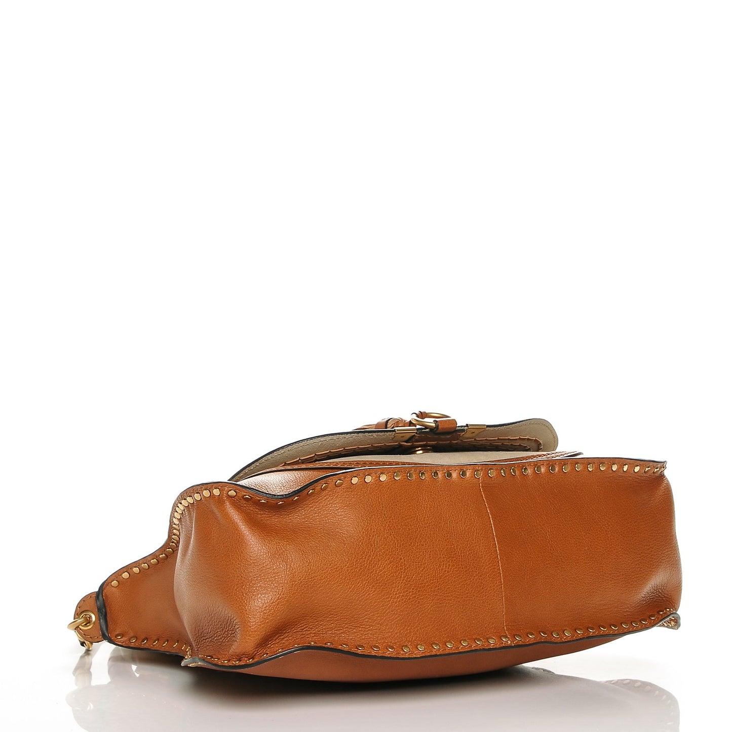 Calfskin Braided Medium Marcie Satchel Caramel