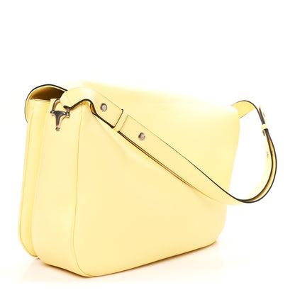 Gucci Calfskin Large Aura Horsebit 1955 Shoulder Bag Butter 2 of 9