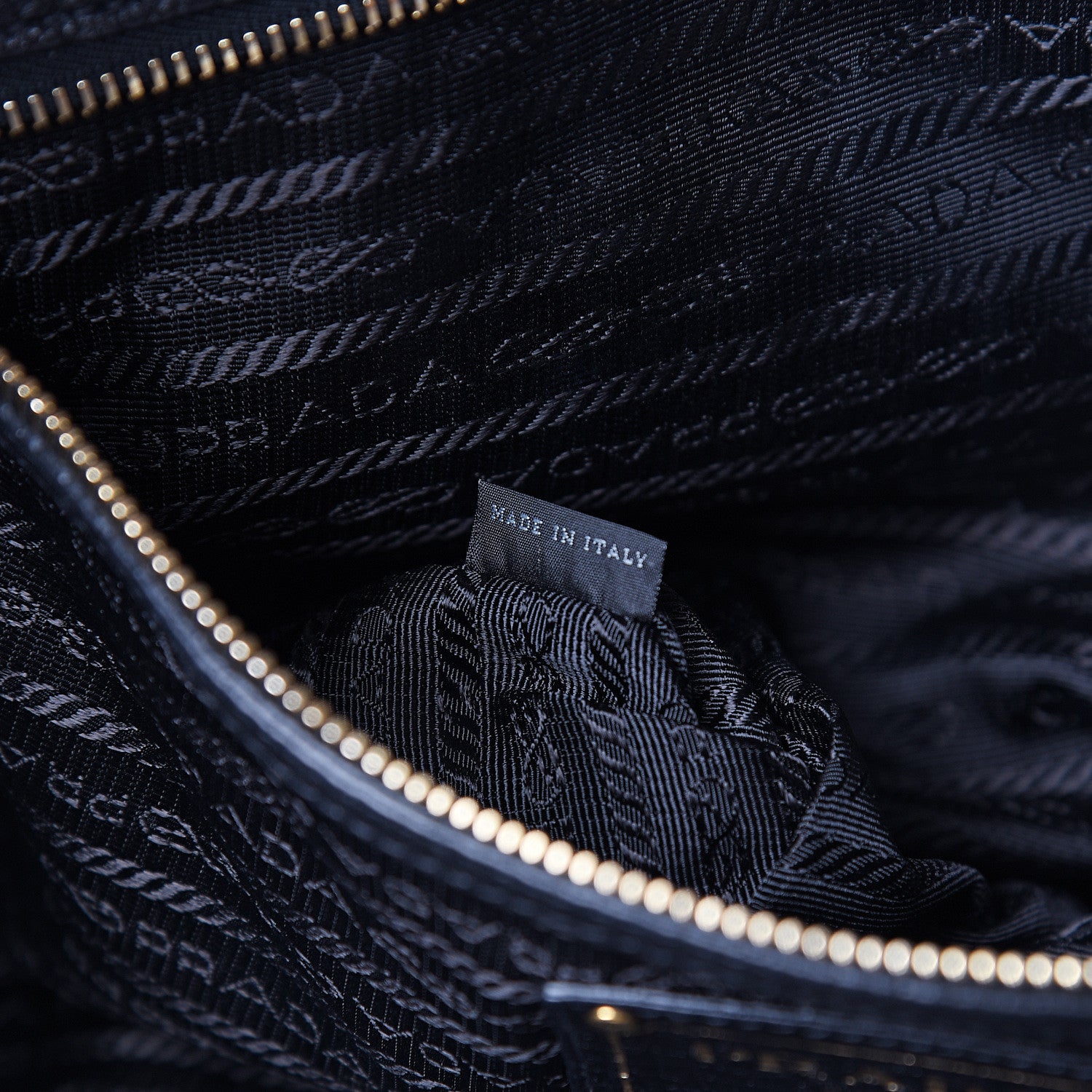Prada Vitello Daino Tote Black 6 of 9