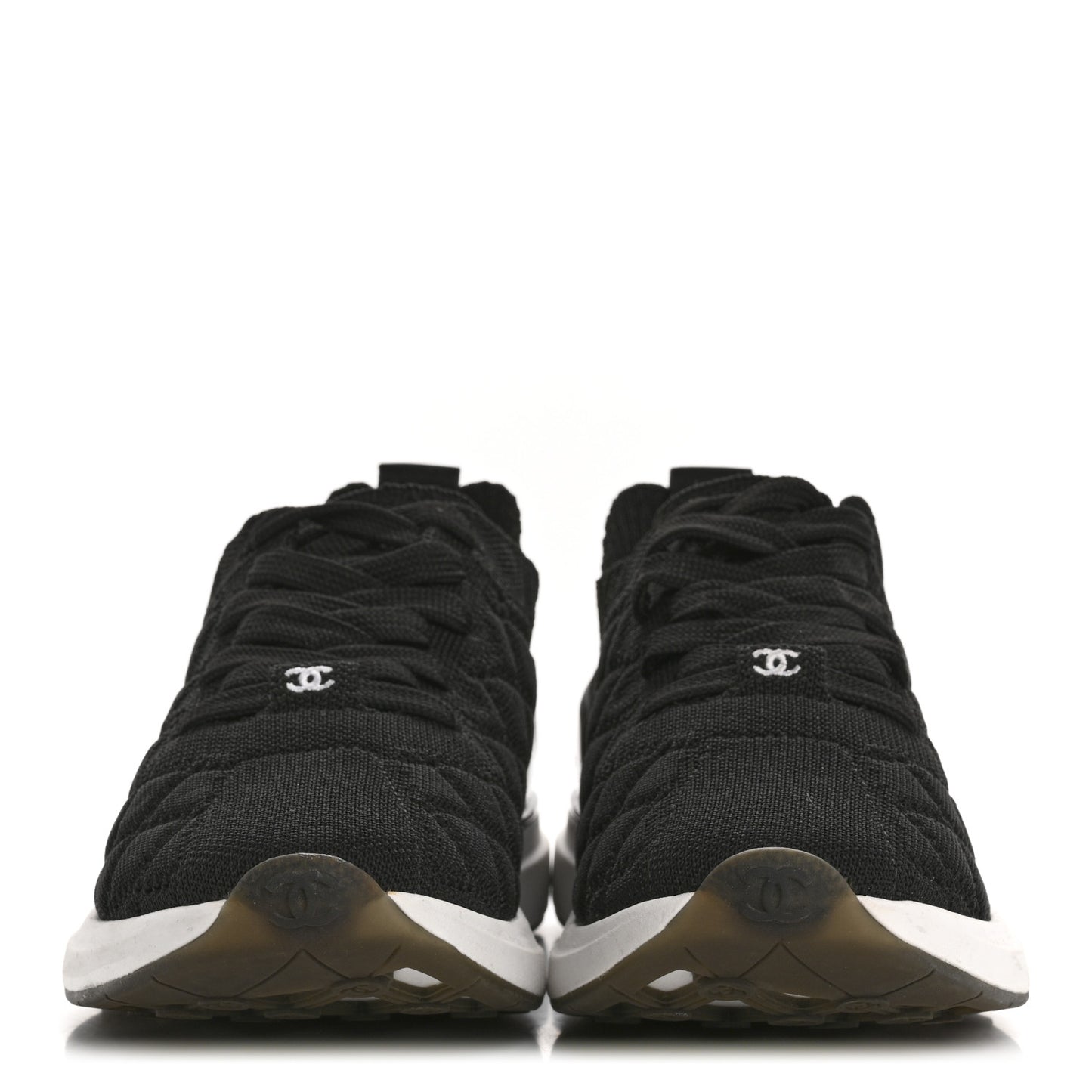 Fabric Logo Sneakers 36 Black