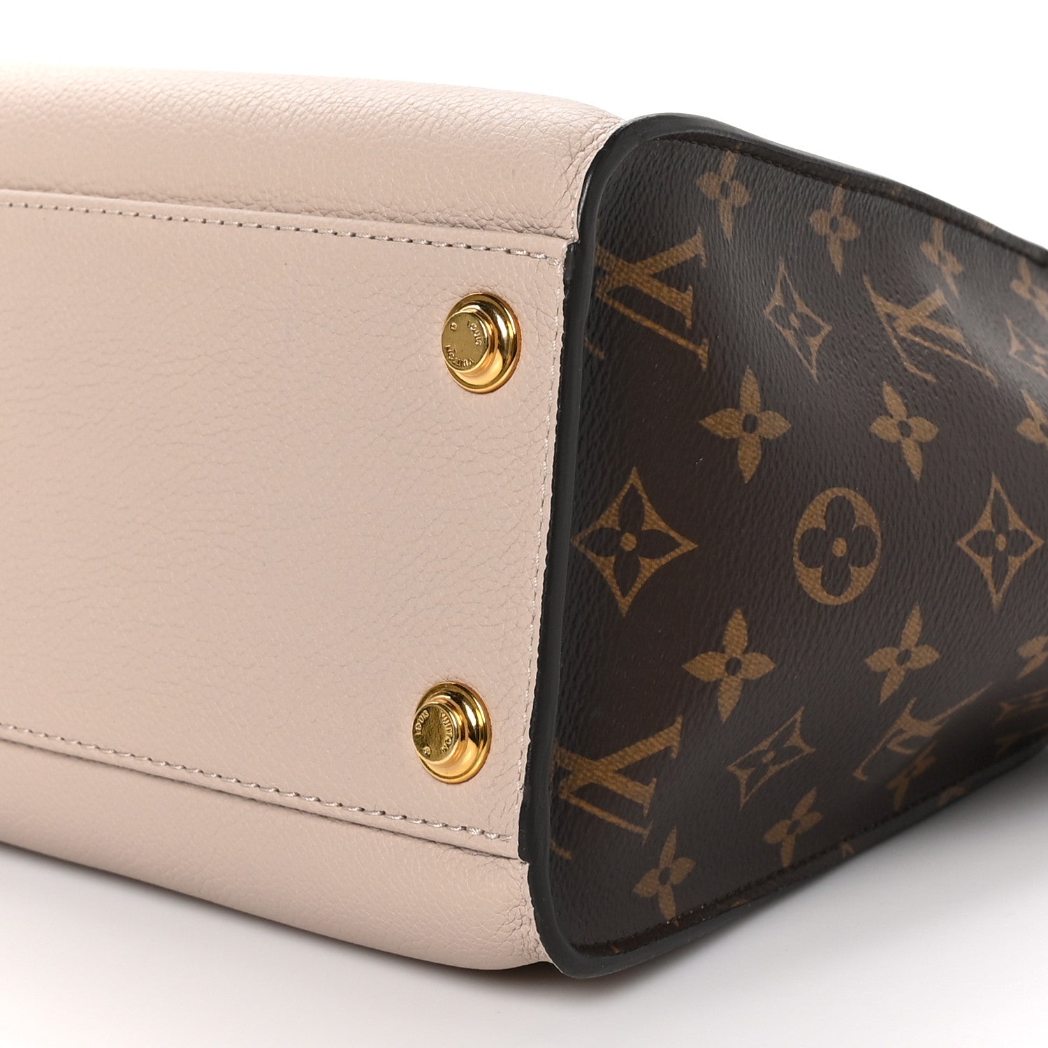 Louis Vuitton Calfskin Monogram On My Side Greige 9 of 9