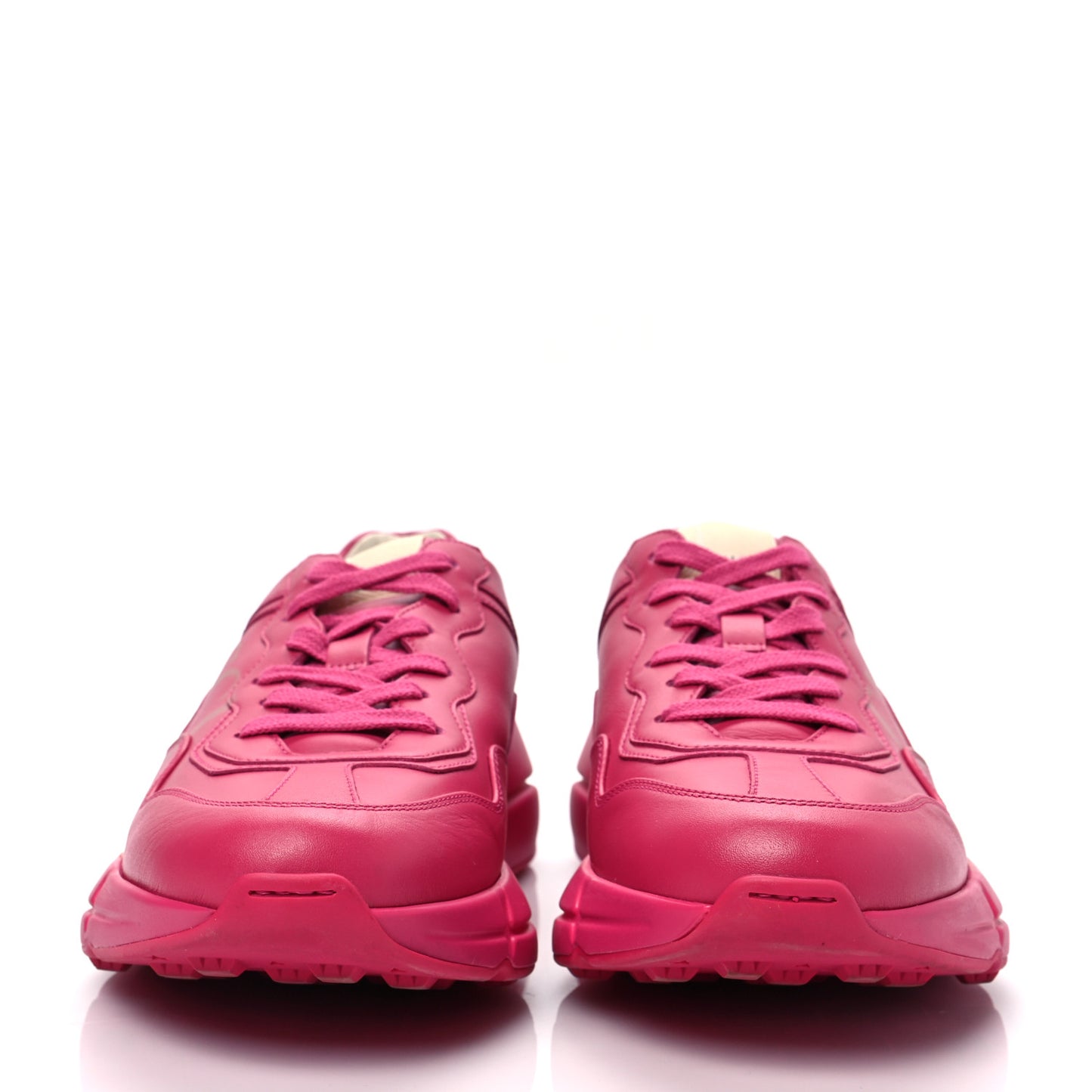 Calfskin Logo Womens Rhyton Sneakers 40 Box Pink