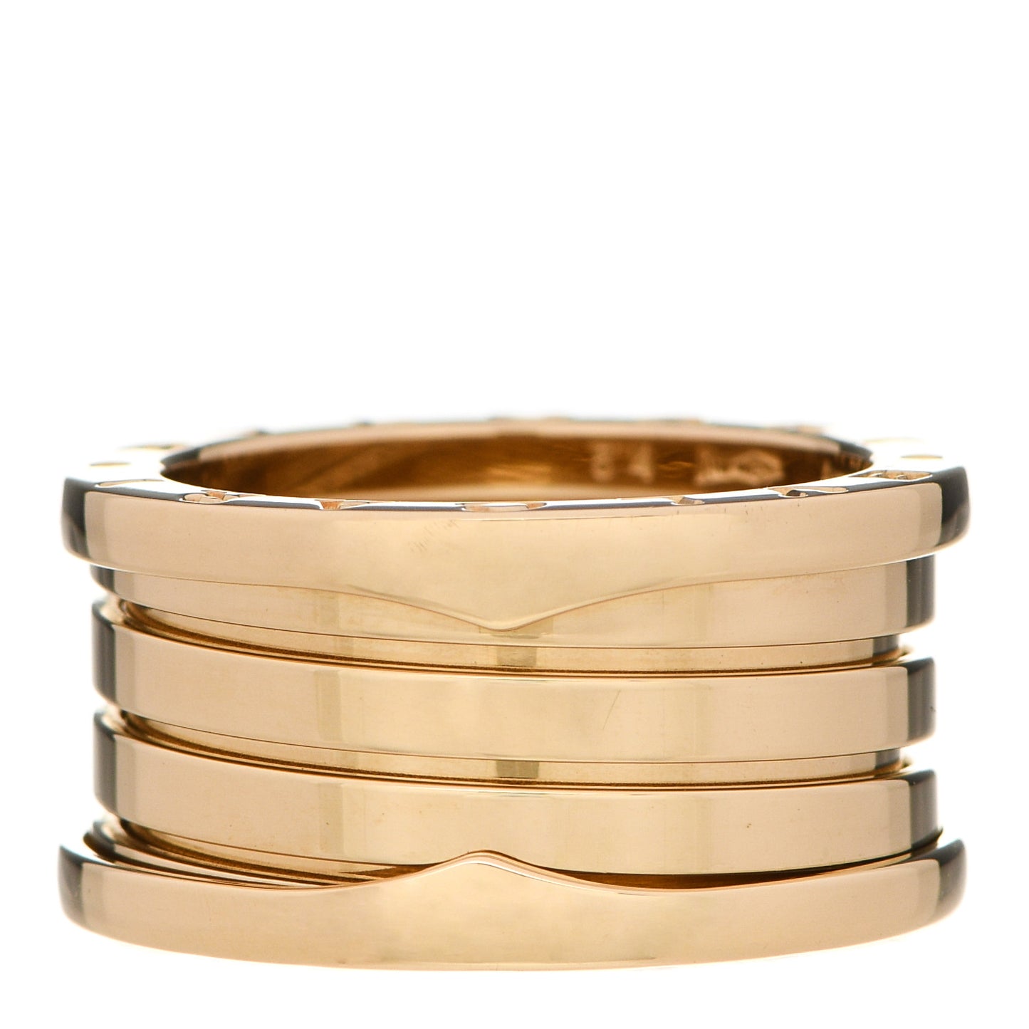 18K Yellow Gold B.Zero1 Four-Band Ring 54 6.75