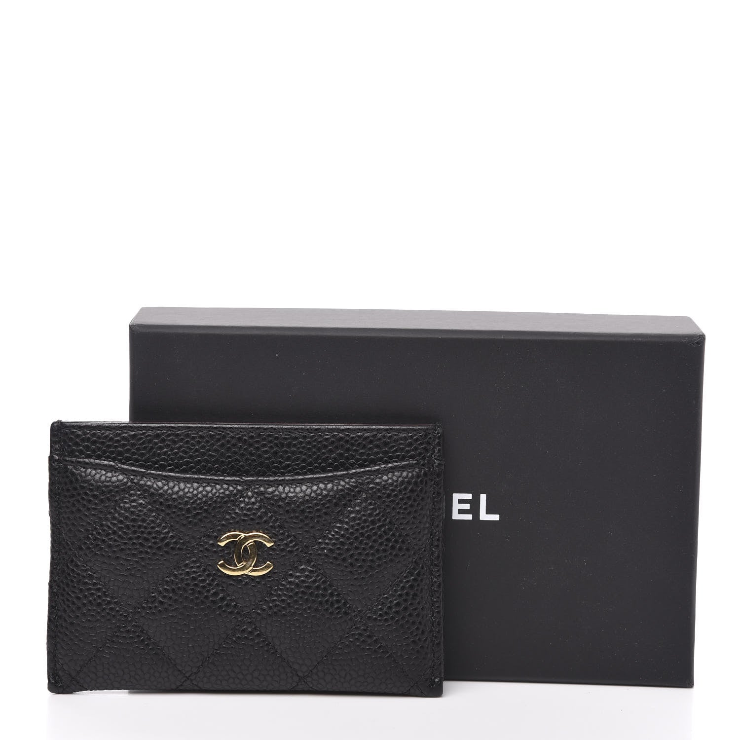 Chanel Caviar Quilted Card Holder Black 10 of 10