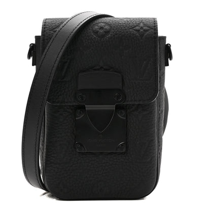 Louis Vuitton Taurillon Monogram S Lock Wearable Wallet Black 1 of 8