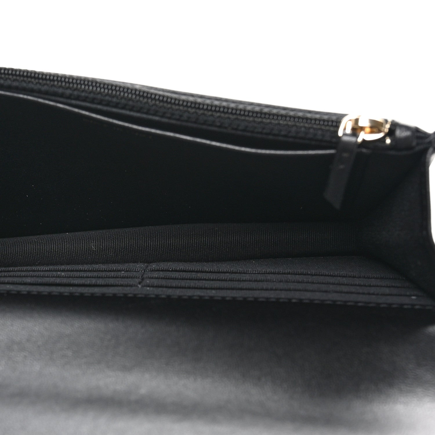 Chanel Lambskin Quilted Pearl Wallet On Chain WOC Black 5 of 12