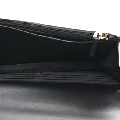 Chanel Lambskin Quilted Pearl Wallet On Chain WOC Black 5 of 12