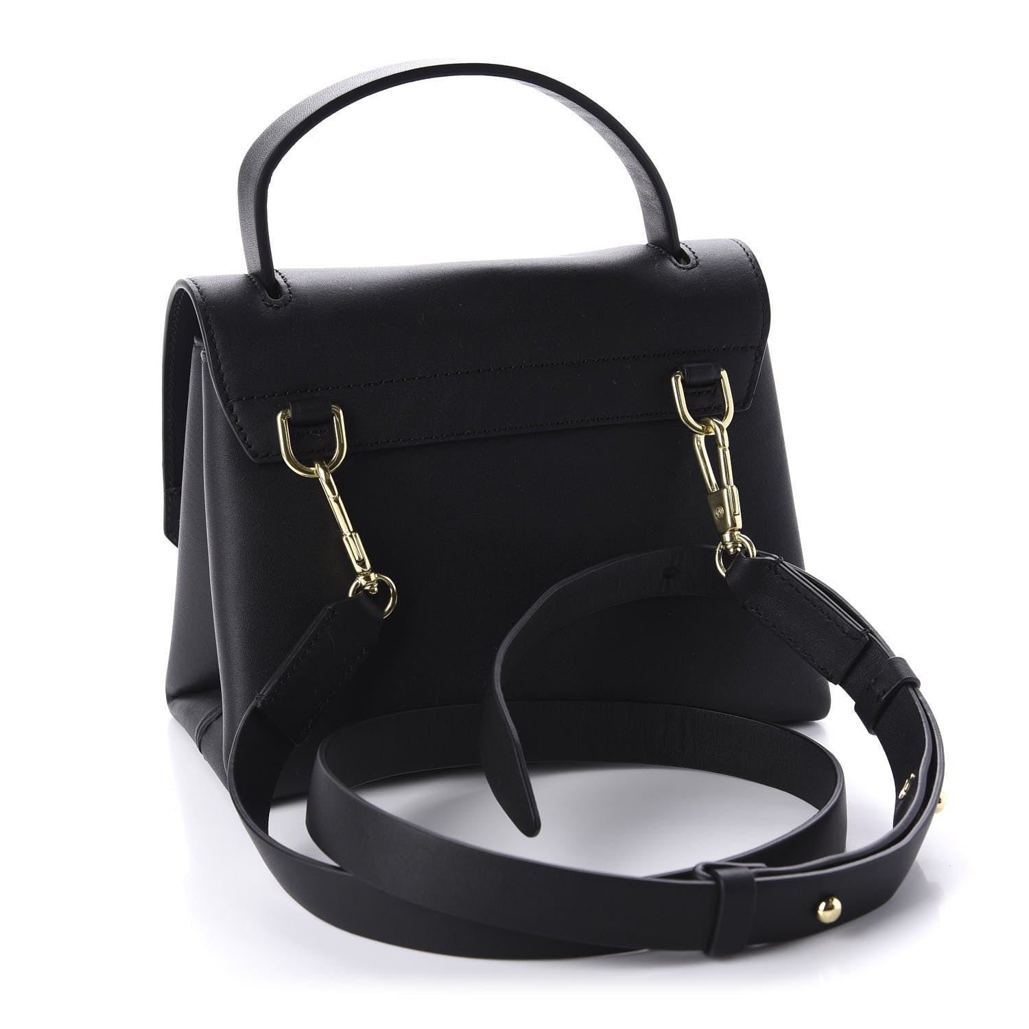 3.1 Phillip Lim 3.1 Smooth Calfskin Mini Alix Top Handle Satchel Black 3 of 9