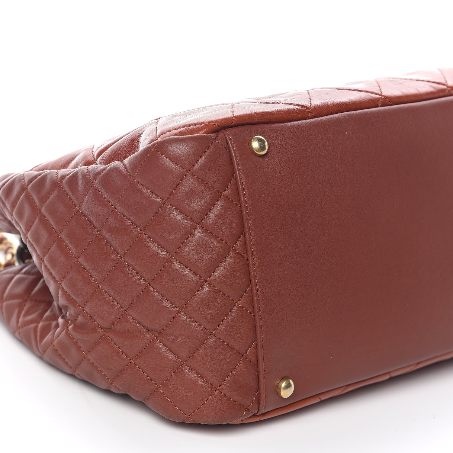 Chanel Glazed Crinkled Lambskin Large East West Flap Red 5 of 10