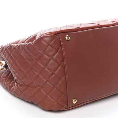Chanel Glazed Crinkled Lambskin Large East West Flap Red 5 of 10