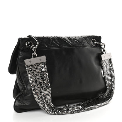 Chanel Lambskin Quilted Chain Mail Shoulder Bag Black 3 of 9
