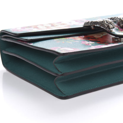 Gucci Calfskin Blooms Print Medium Dionysus Shoulder Bag Bright Emerald Multicolor 6 of 10