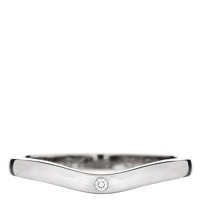 Cartier Platinum 3 Diamond Ballerine Wedding Band Ring 49 4.75 1 of 5