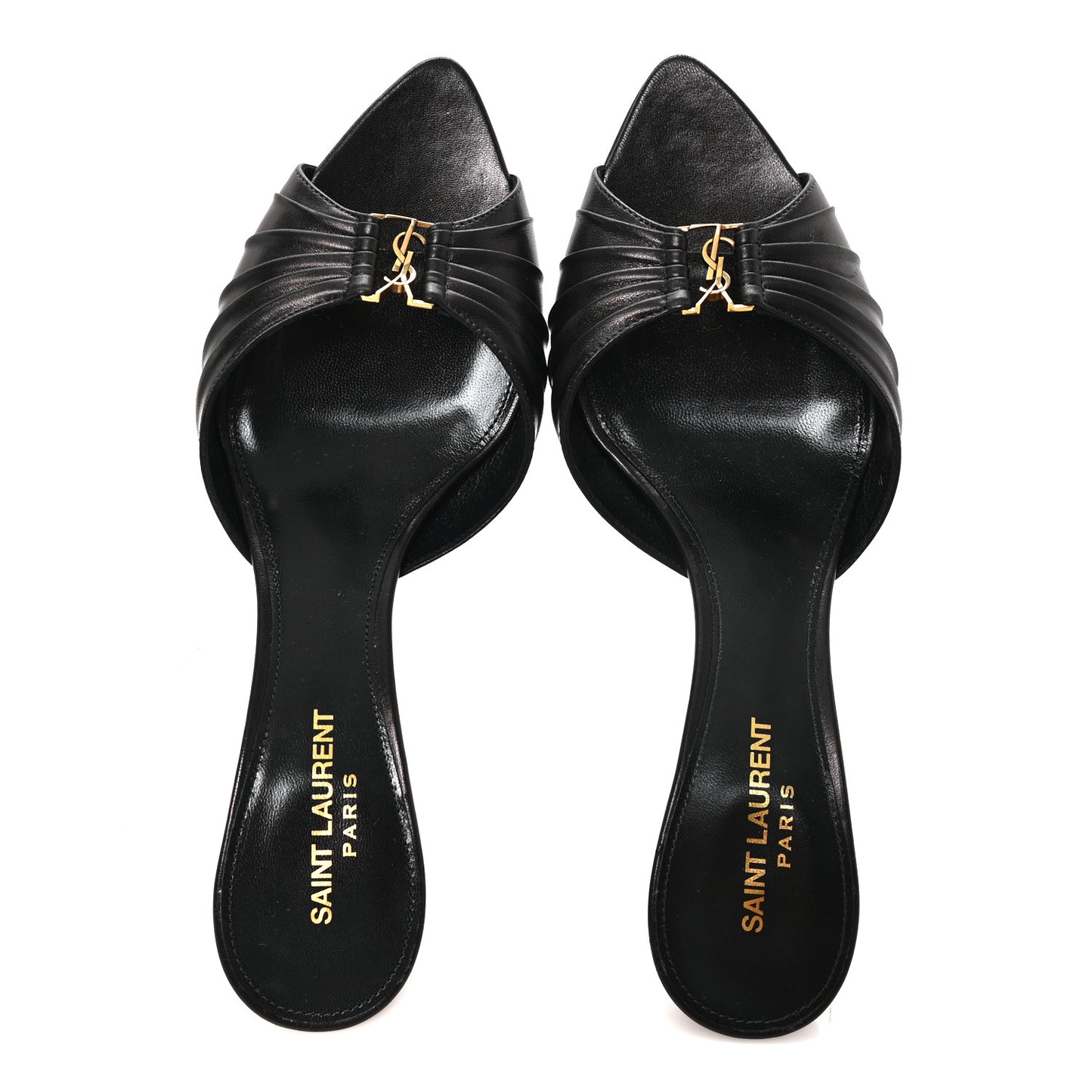 Nappa Sugar Babylone 90 Mules 40.5 Black