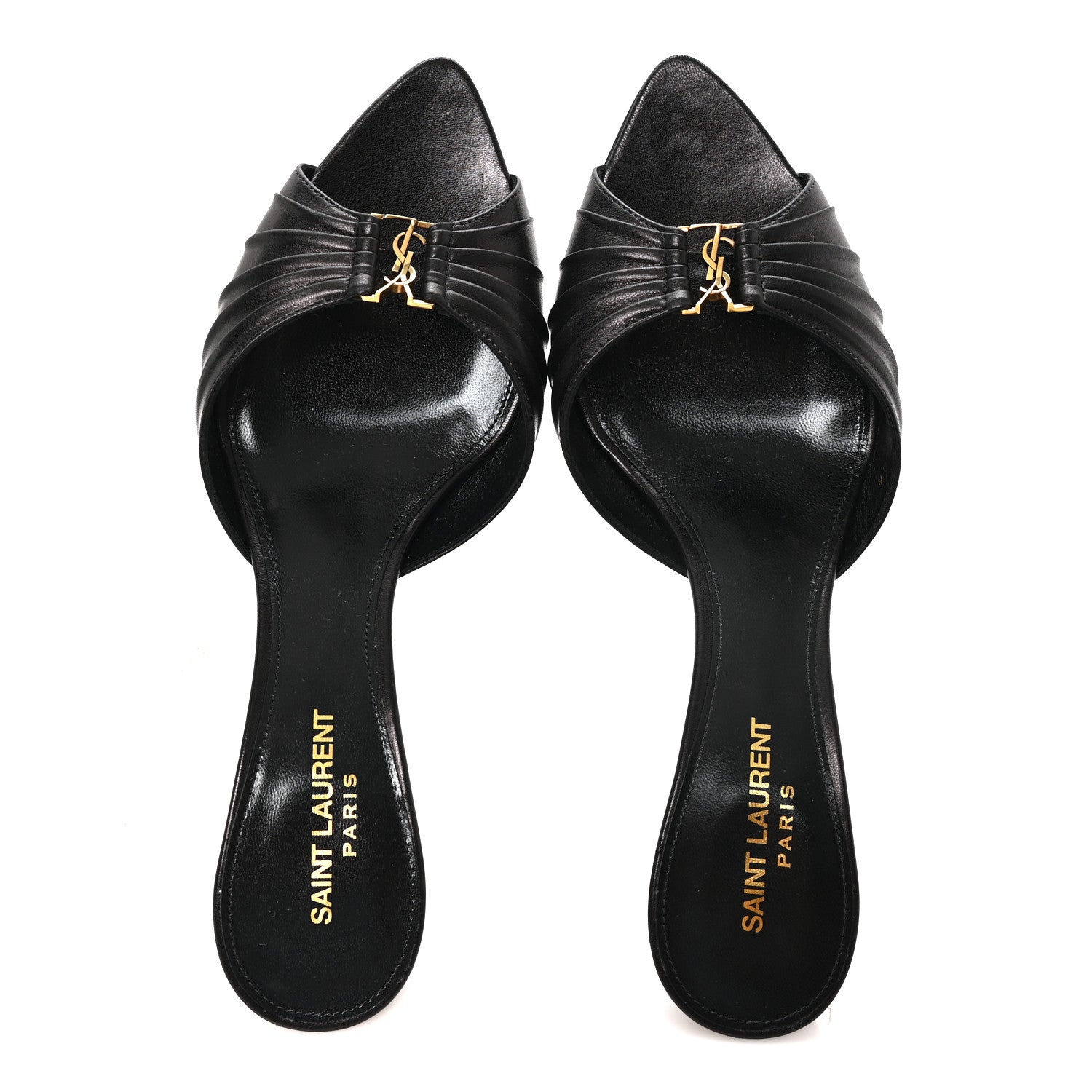 Saint Laurent Nappa Sugar Babylone 90 Mules 40.5 Black 2 of 9