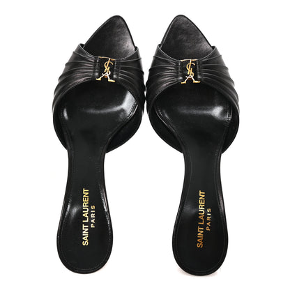 Saint Laurent Nappa Sugar Babylone 90 Mules 40.5 Black 2 of 9