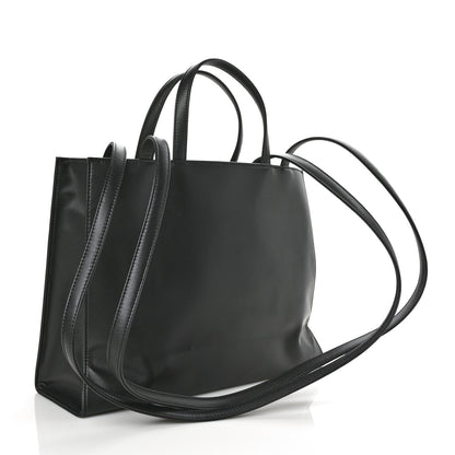 Telfar Vegan Leather Medium Shopping Bag Black 3 of 7