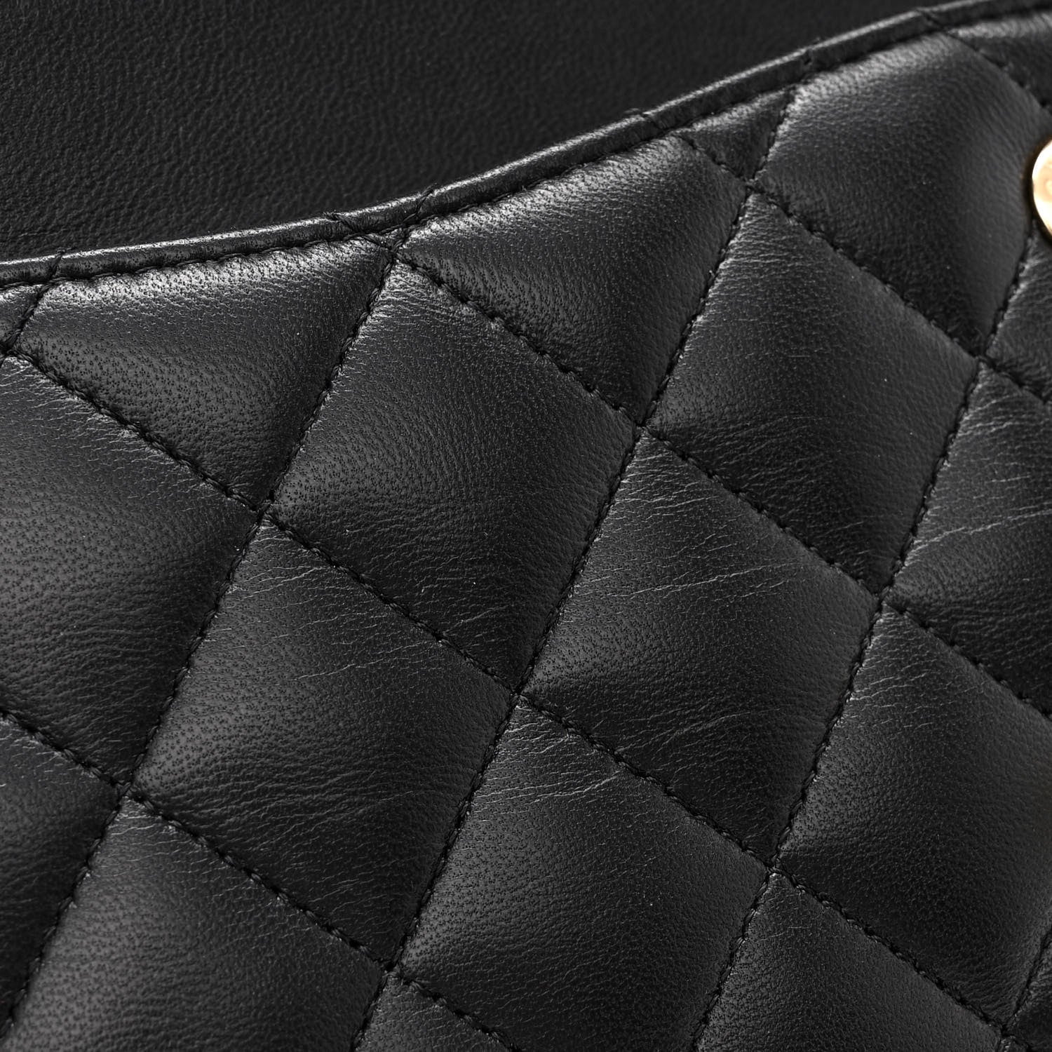 Chanel Lambskin Quilted Medium Double Flap Black 13 of 13