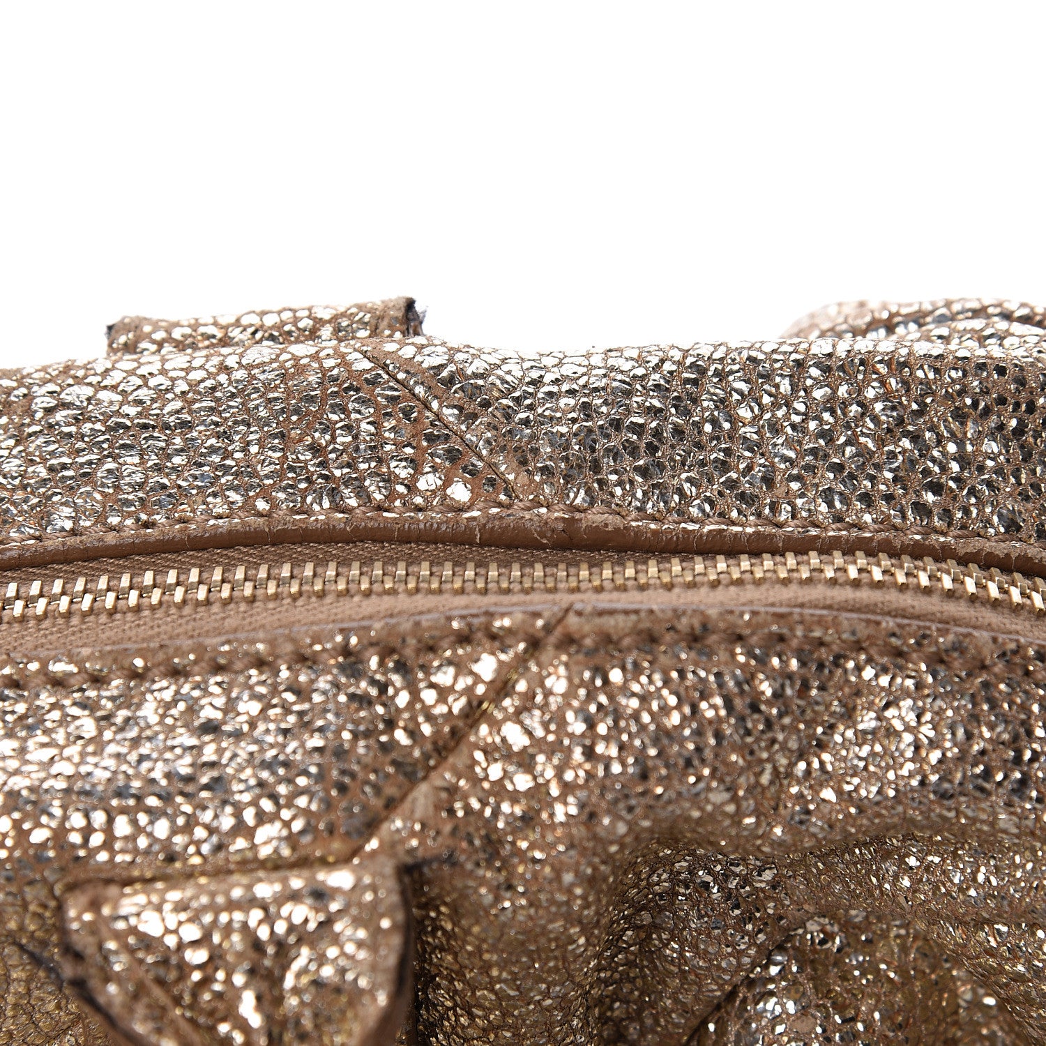 Saint Laurent Volcano Crackled Calfskin Medium Easy Y Bag Gold 20 of 30