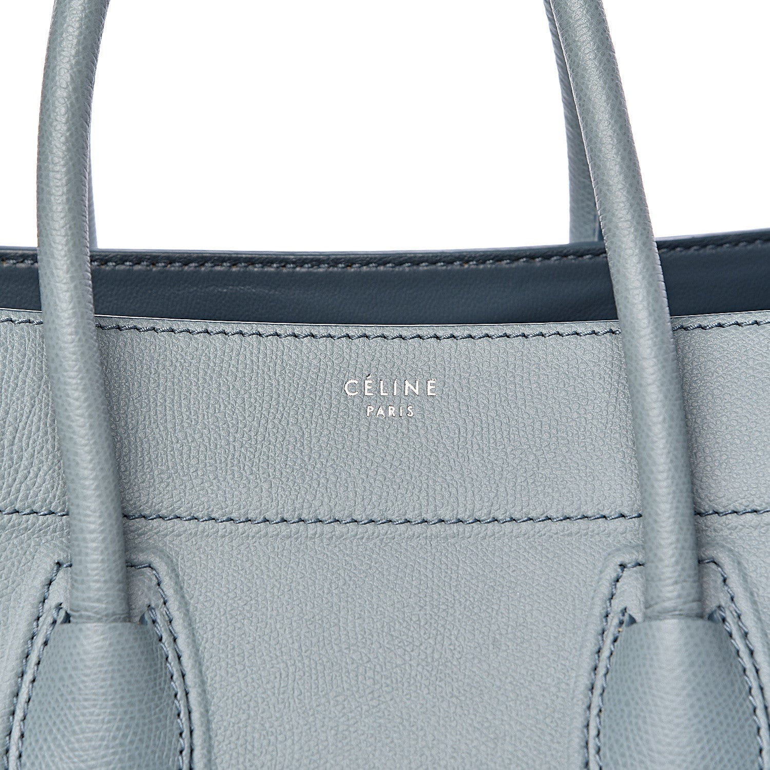 Celine Grained Calfskin Medium Phantom Luggage Glacier 10 of 10