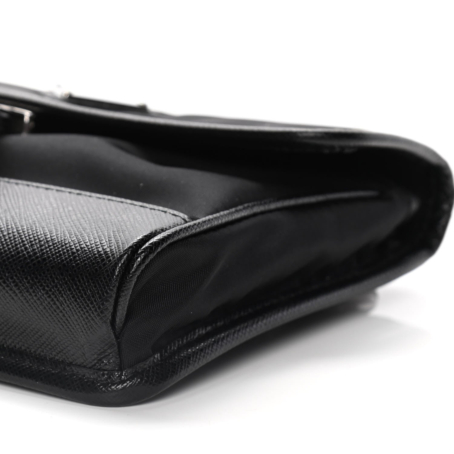 Prada Re-Nylon Saffiano Smartphone Case Crossbody Black 5 of 12