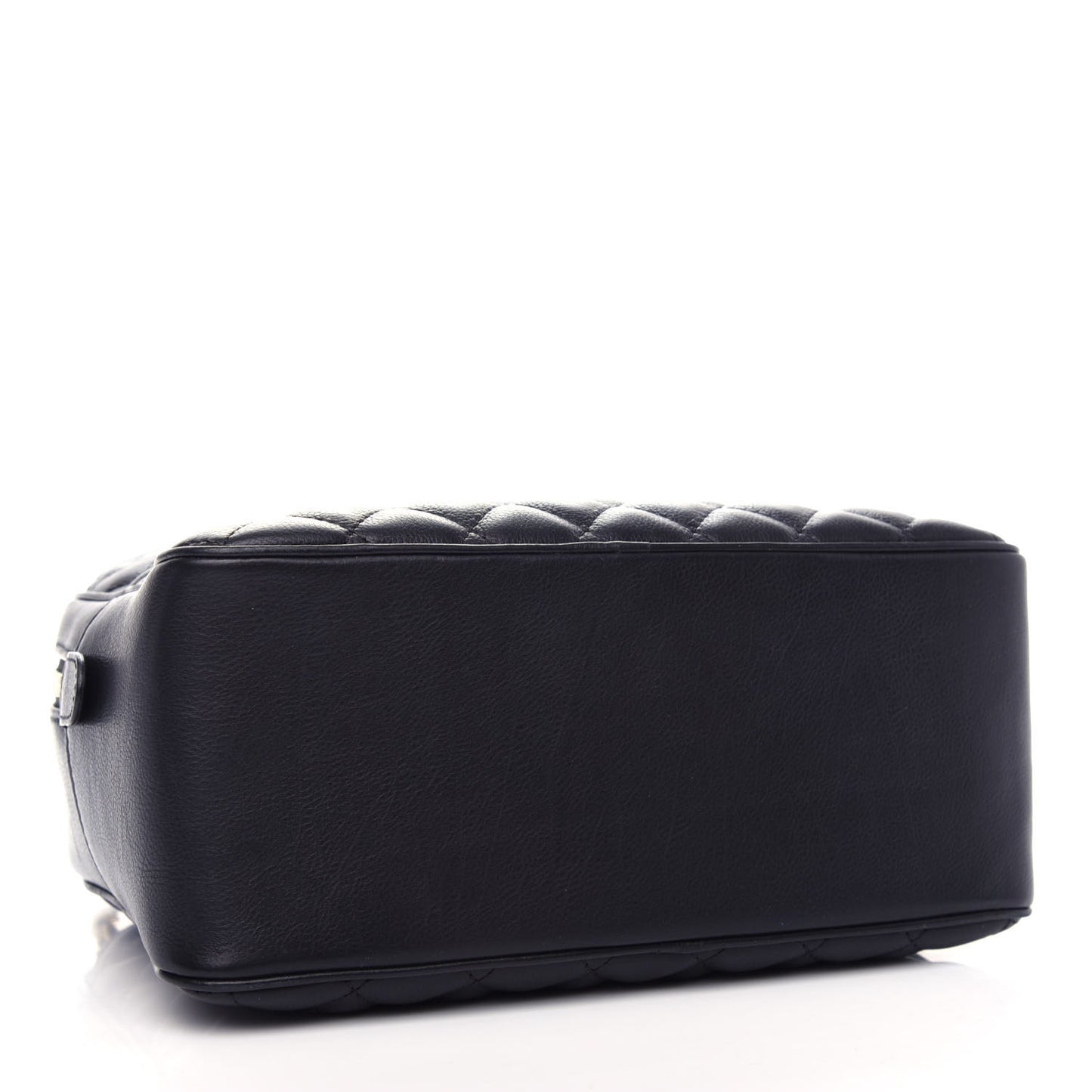 Calfskin Quilted CC Medium Vanity Case Black