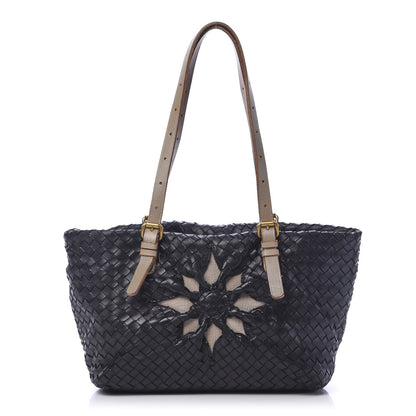 Bottega Veneta Nappa Intrecciato Mini Marquise Flower Tote Black 1 of 11