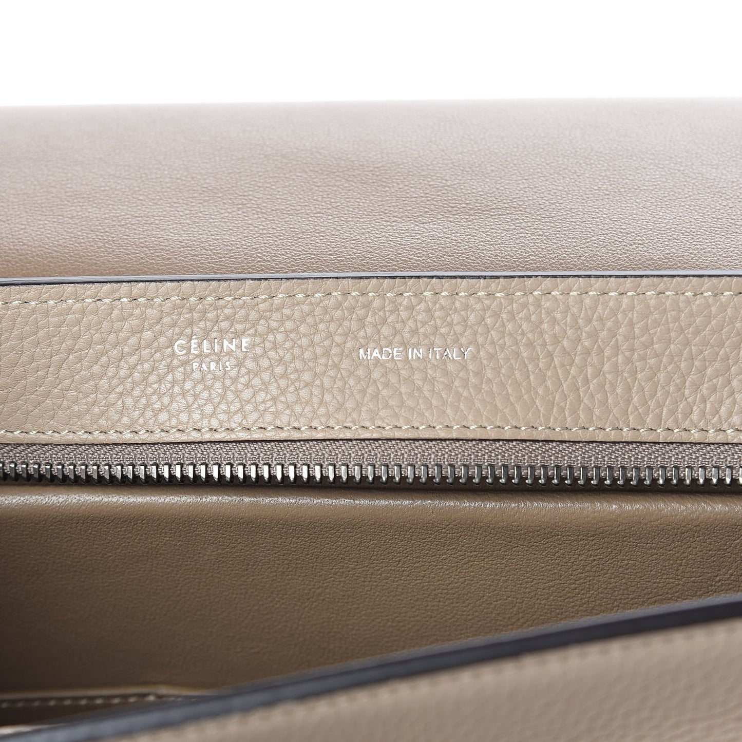 Drummed Calfskin Suede Medium Trapeze Dune