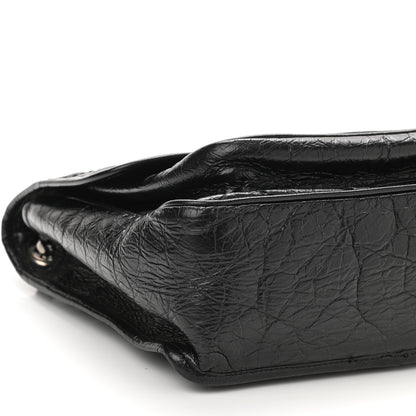 Saint Laurent Crinkled Calfskin Matelasse Monogram Medium Niki Chain Satchel Black 9 of 11