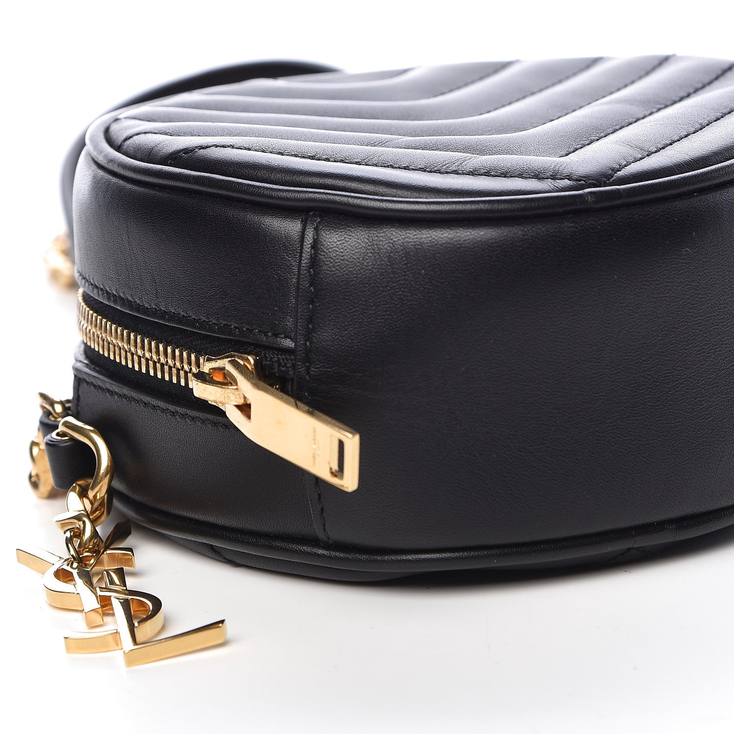 Saint Laurent Calfskin Matelasse Small Monogram Bubble Crossbody Black 9 of 10
