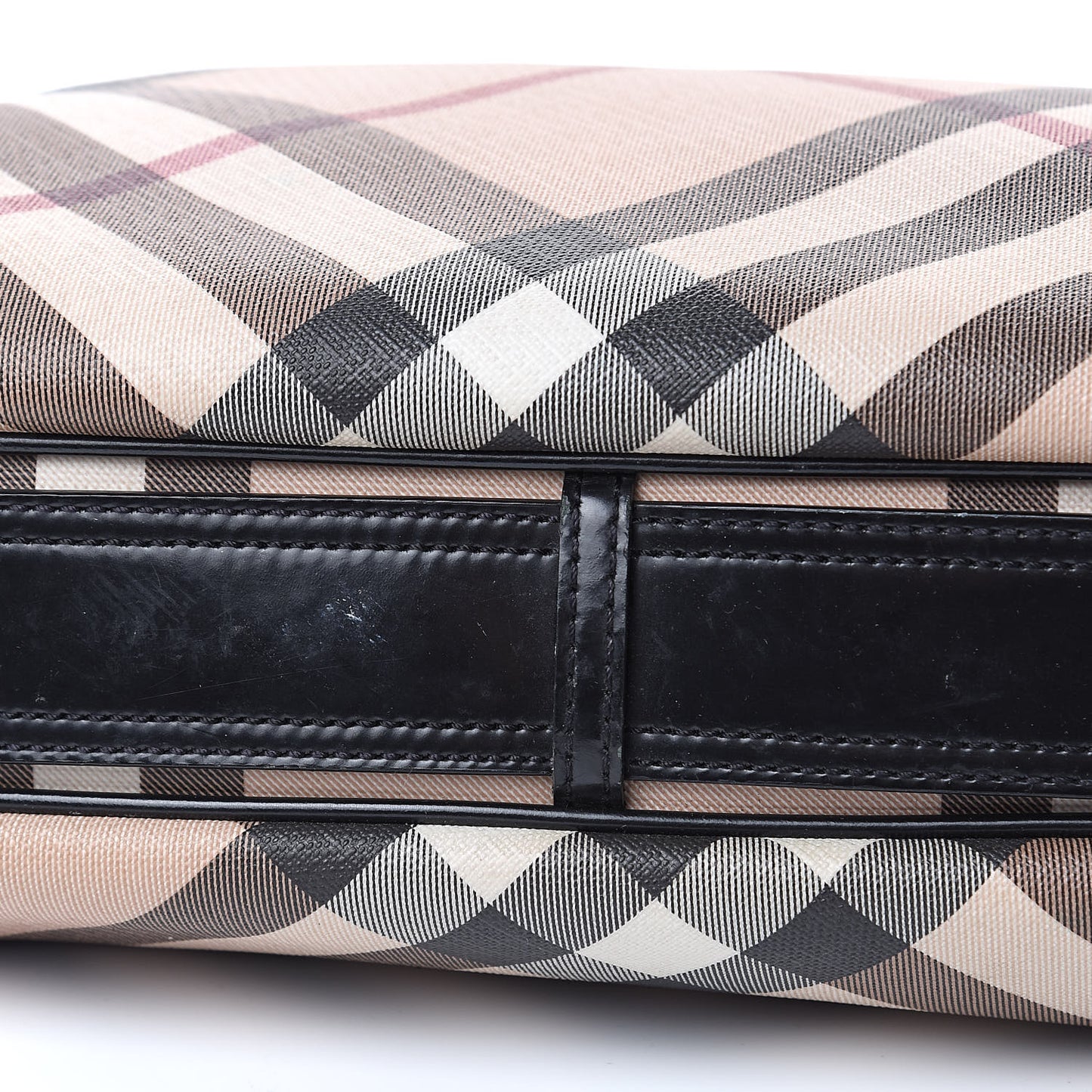 Calfskin Supernova Check Medium Barton Hobo Black