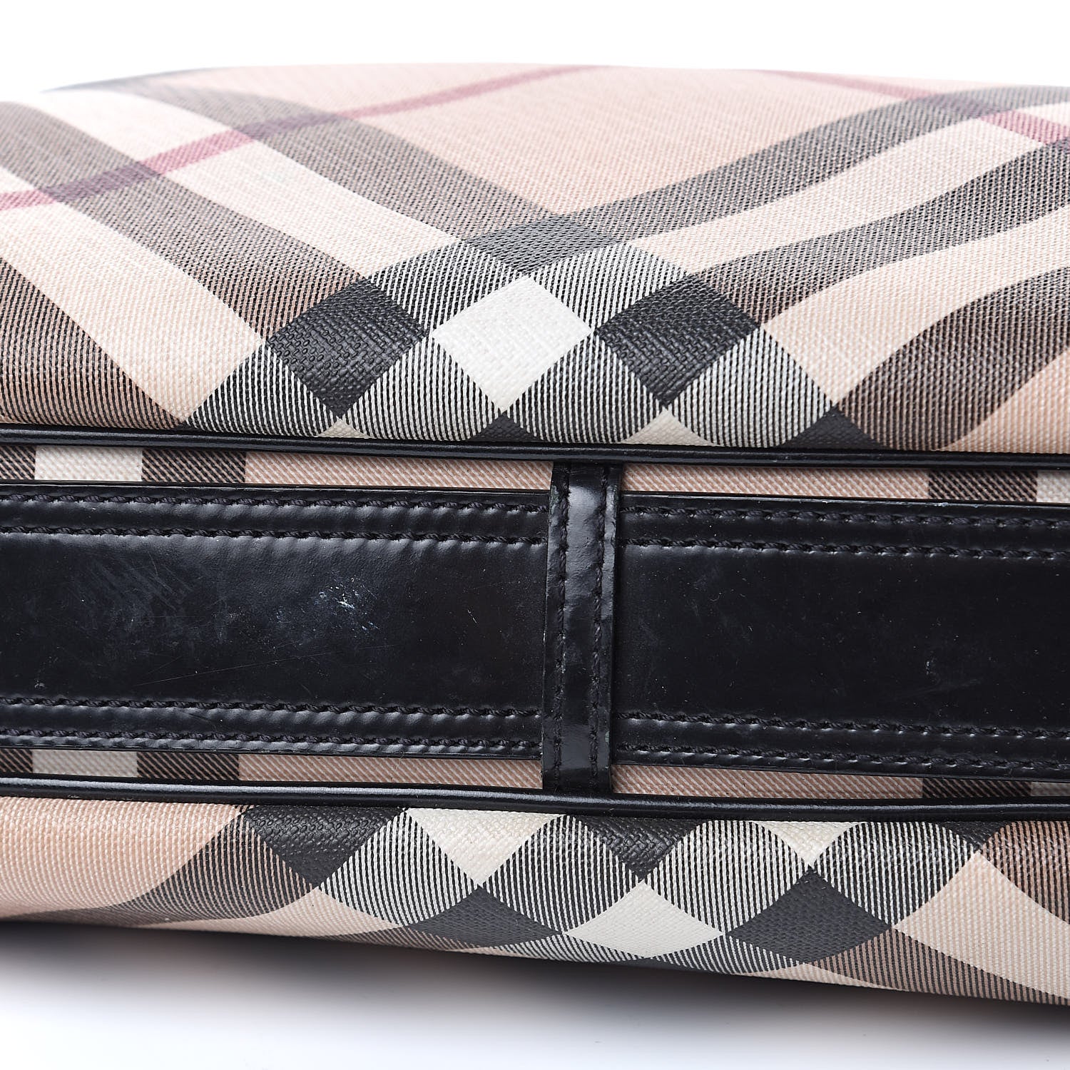 Burberry Calfskin Supernova Check Medium Barton Hobo Black 18 of 22