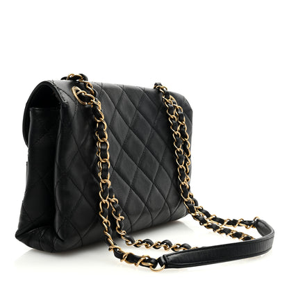 Chanel Calfskin Quilted Enchained Flap Black 3 of 11
