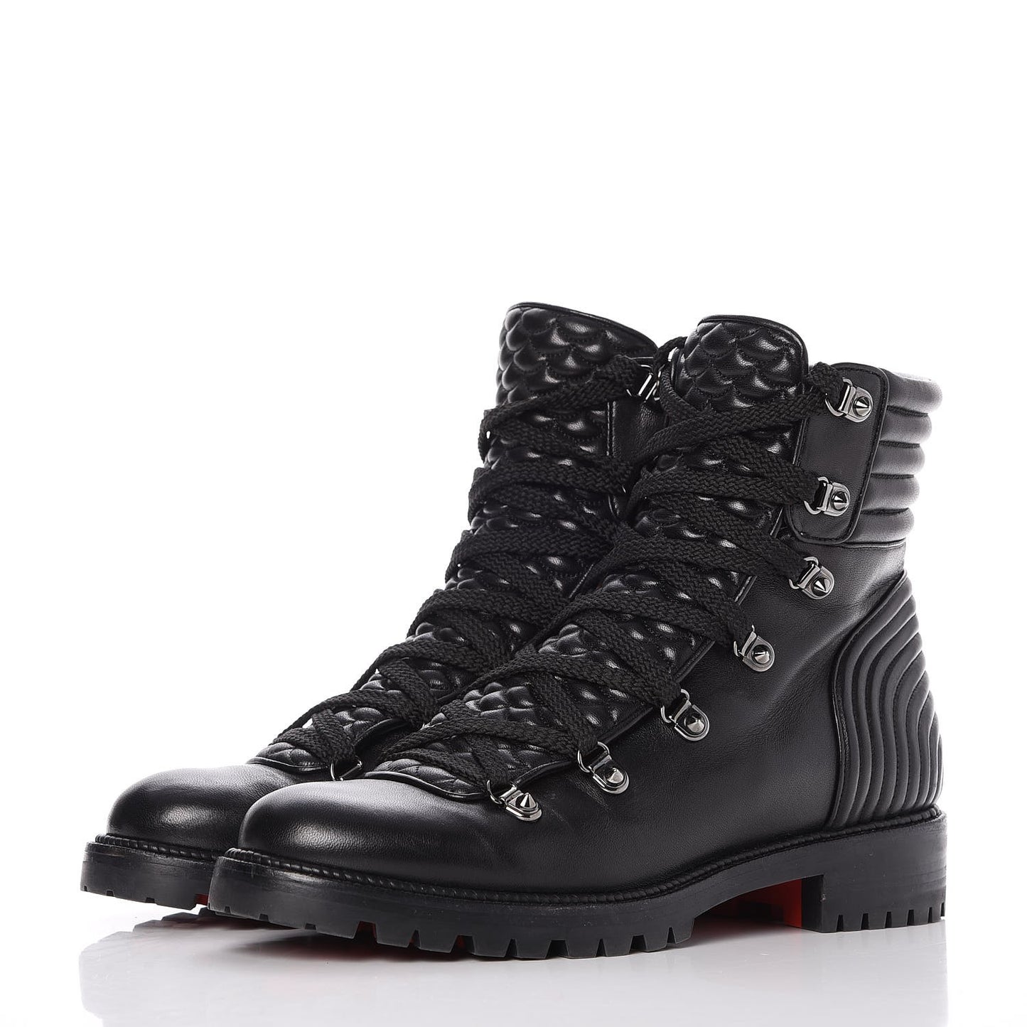 Shiny Nappa Mad Flat Boots 40.5 Black