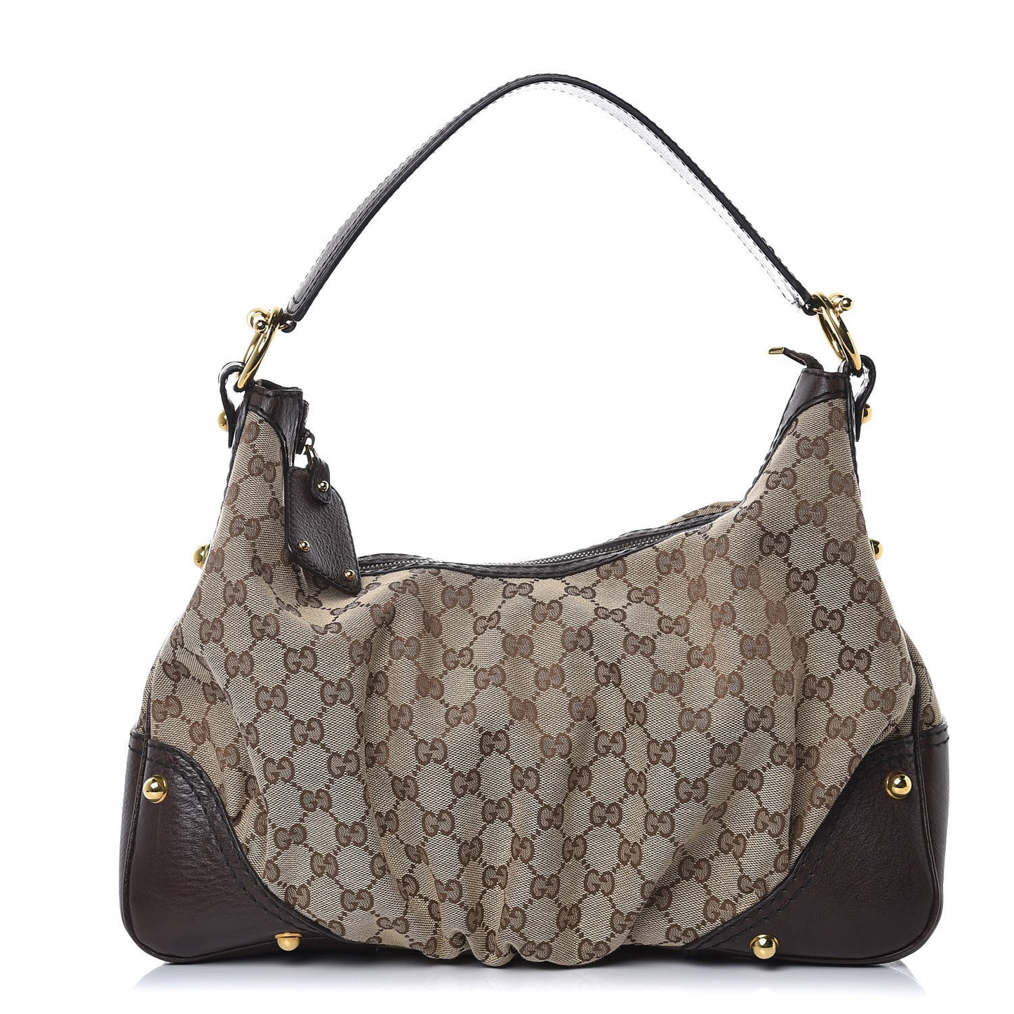 Monogram Medium Jockey Hobo Dark Brown