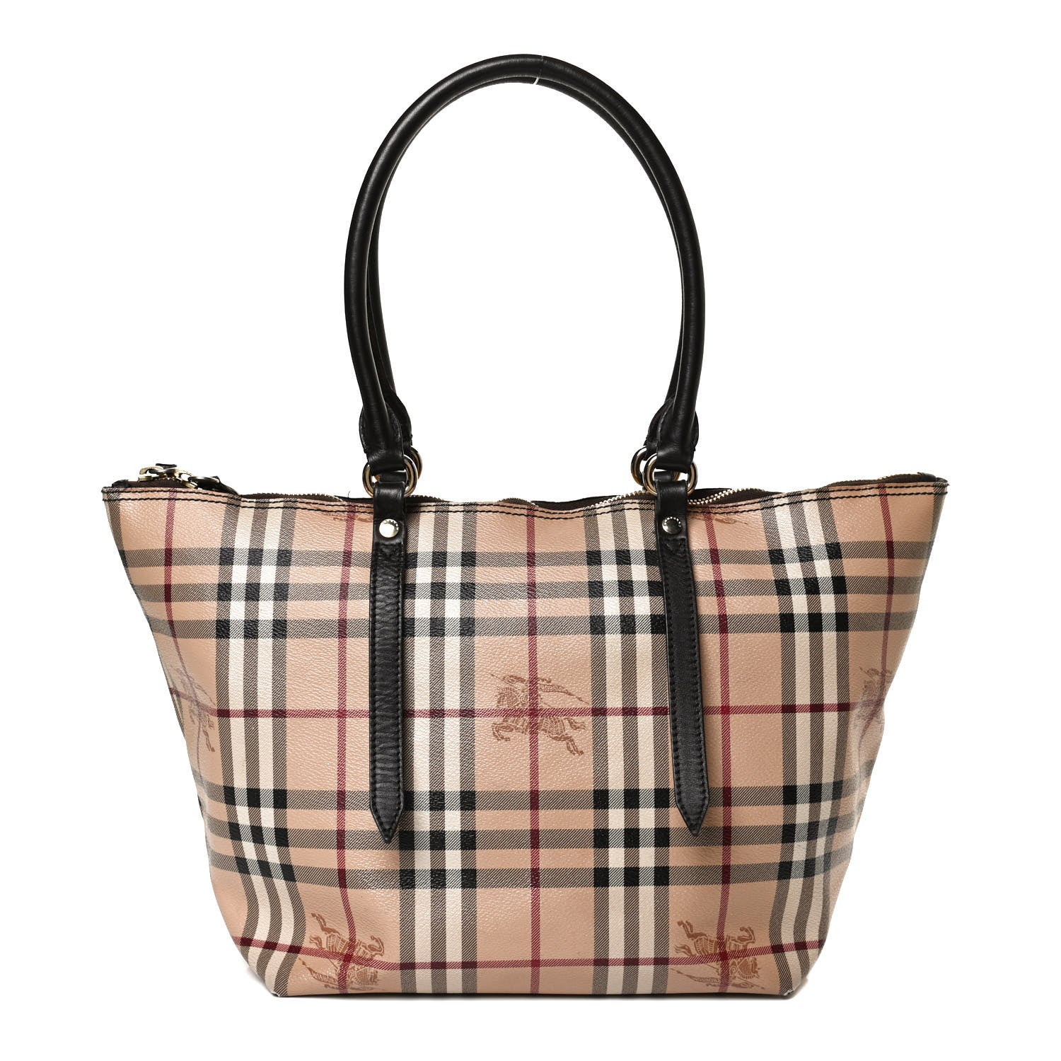 Burberry Haymarket Check Small Salisbury Tote Chocolate 1 of 13