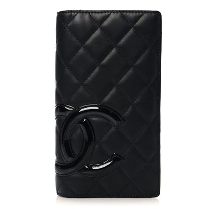 Chanel Calfskin Quilted Cambon Yen Wallet Black 1 of 10