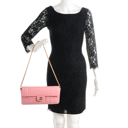 Chanel Lambskin East West Chocolate Bar Flap Pink 2 of 7