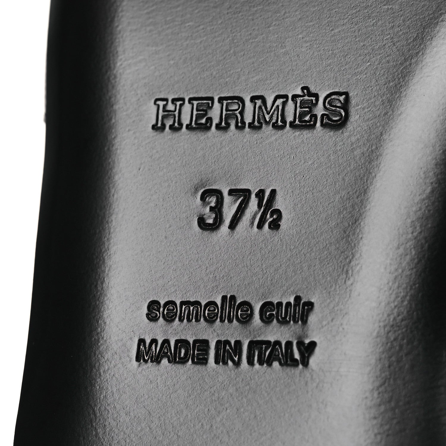 Hermes Goatskin Oz Mules 37.5 Black 8 of 12