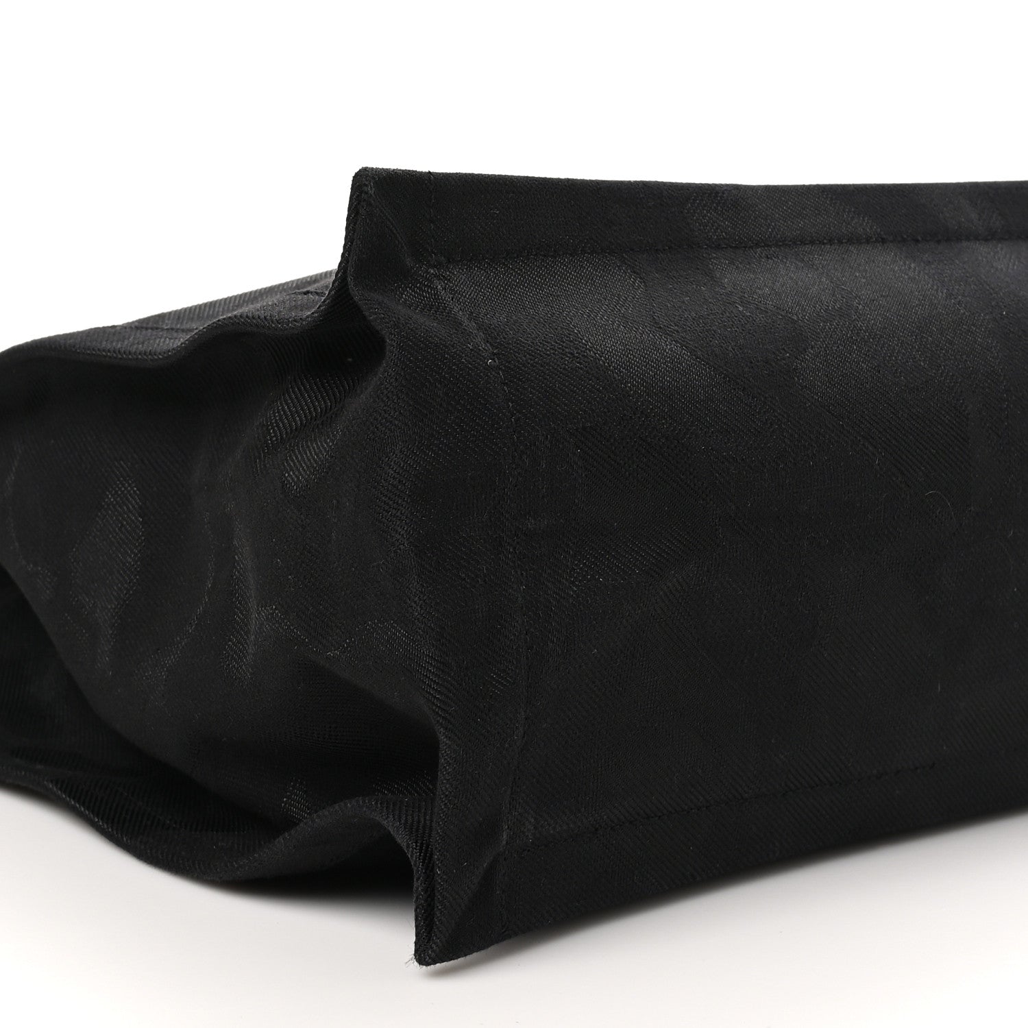 Saint Laurent Linen Calfskin Camouflage Rive Gauche Tote Black 9 of 12