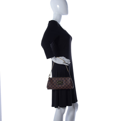 Louis Vuitton Damier Ebene Eva Clutch 3 of 9