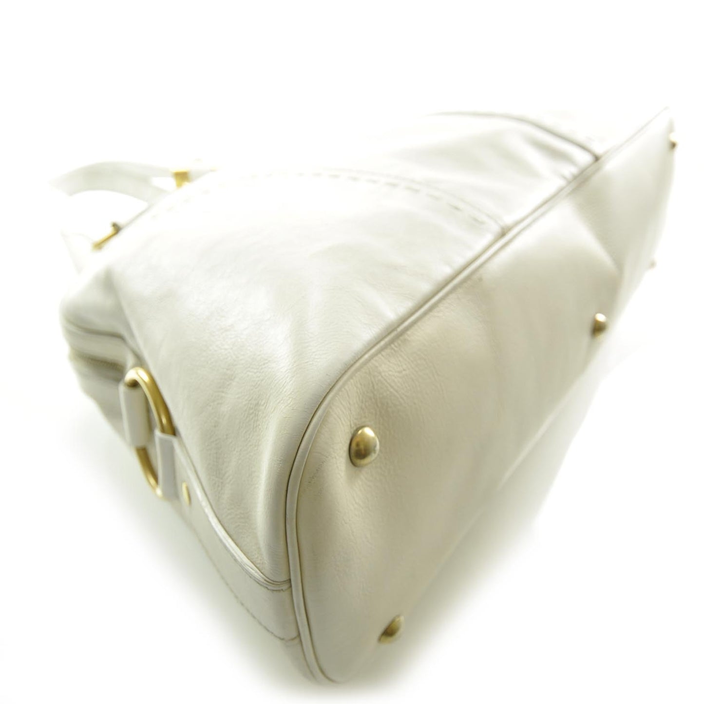 Leather Large Muse Ivory