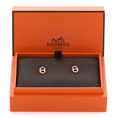Hermes 18K Rose Gold TPM Farandole Stud Earrings 5 of 5