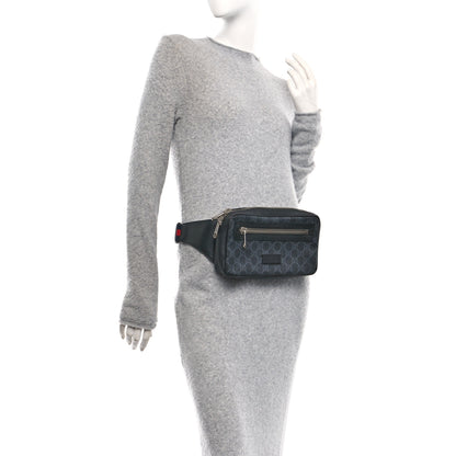 Gucci Soft GG Supreme Monogram Web Belt Bag Black Grey 2 of 10