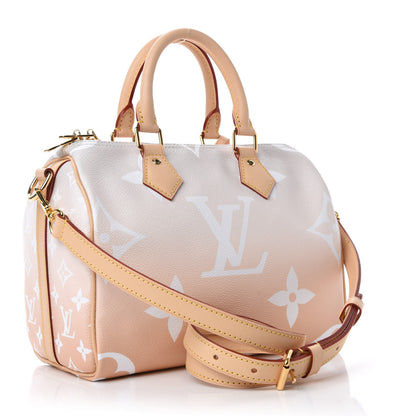 Louis Vuitton Monogram Giant By The Pool Speedy Bandouliere 25 Brume 3 of 10
