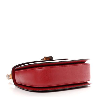 Gucci Shangai Calfskin Small Classic Bamboo Top Handle Bag Romantic Cerise 4 of 16