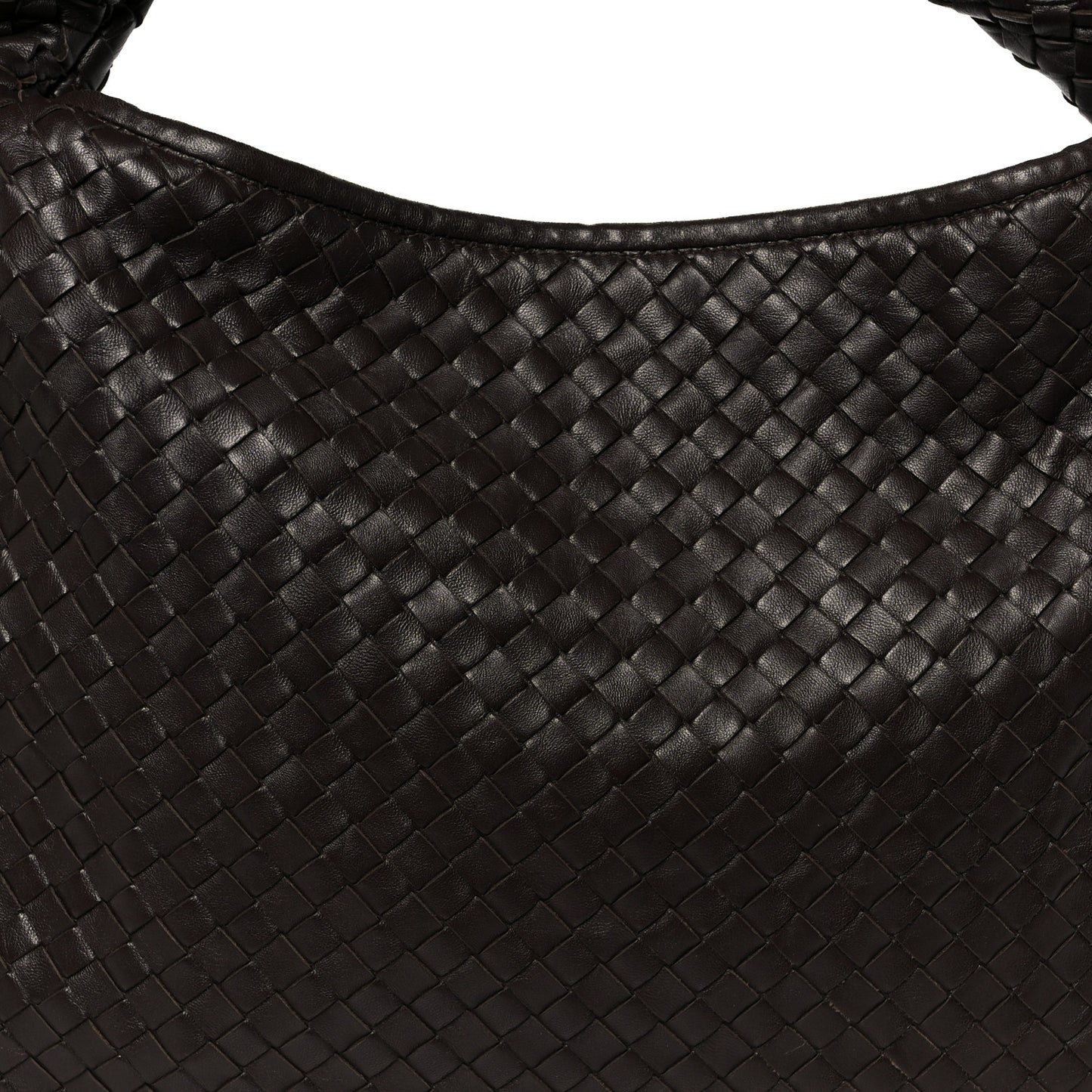 Nappa Intrecciato Medium Veneta Hobo Ebano